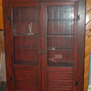 Antique Red Jelly Cabinet